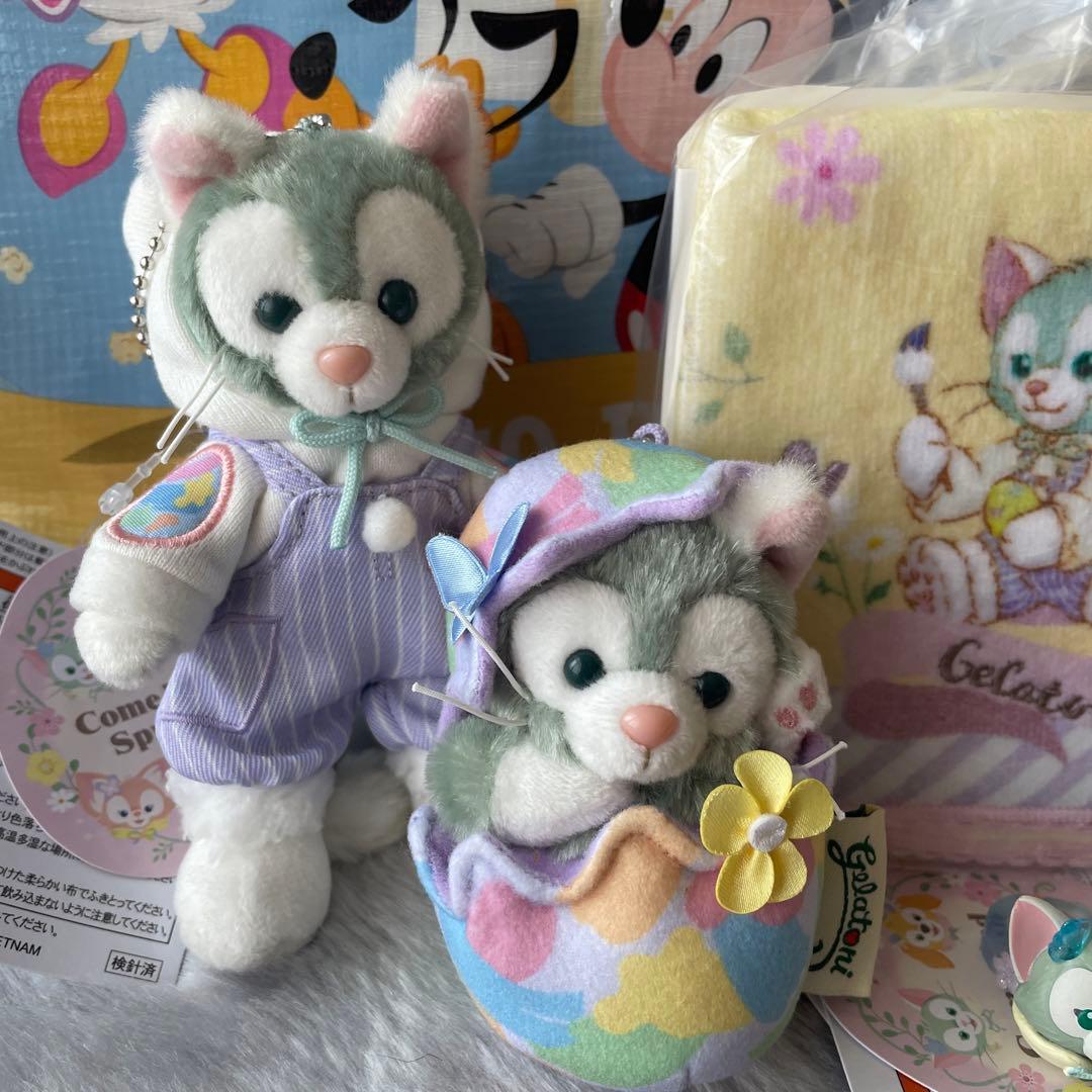 ジェラトーニ ぬいぐるみバッジ チャーム ミニタオル カムファインドスプリング