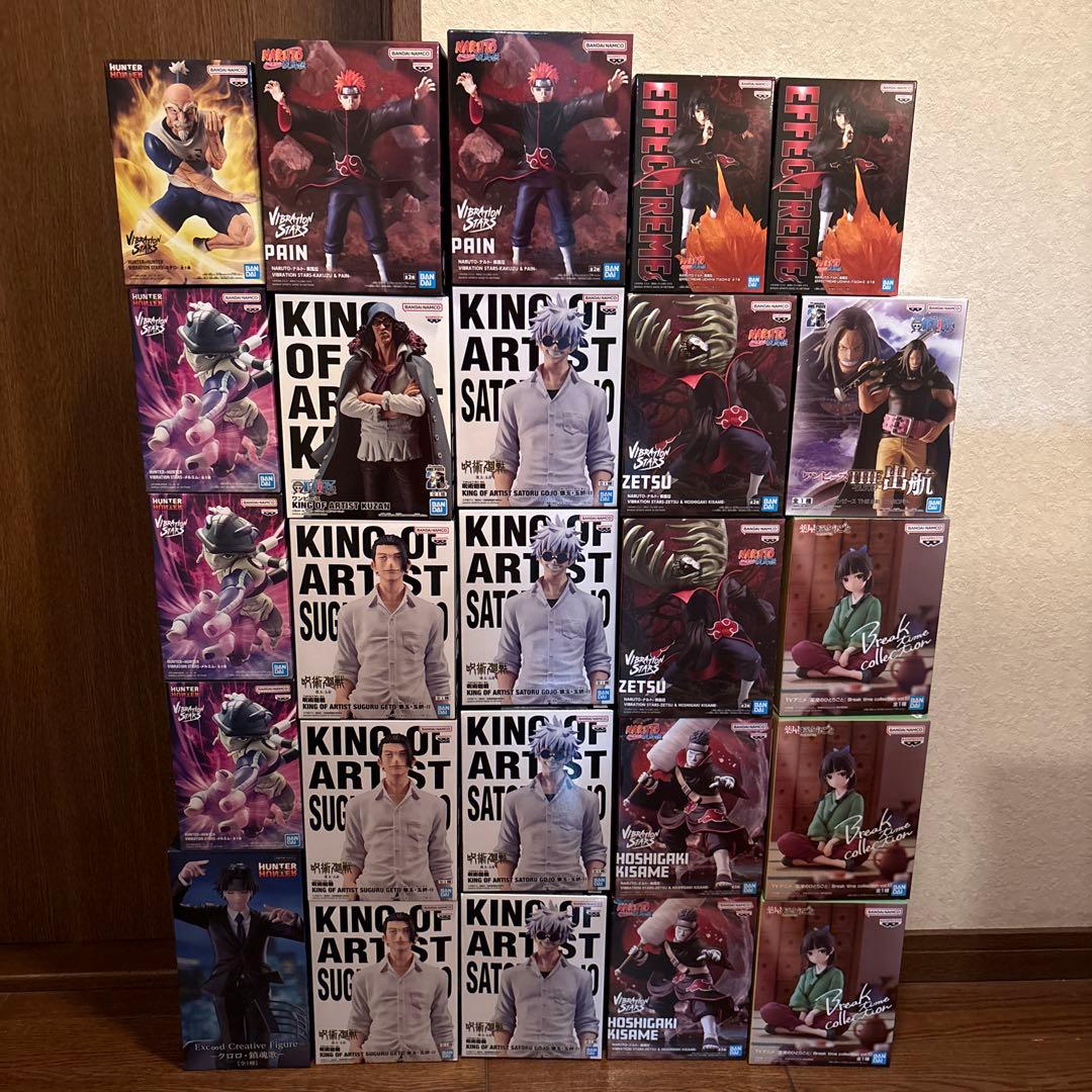 フィギュア25個まとめ売り　ペイン　鬼鮫　ゼツ　イタチ　五条悟　夏油傑　猫猫　暁