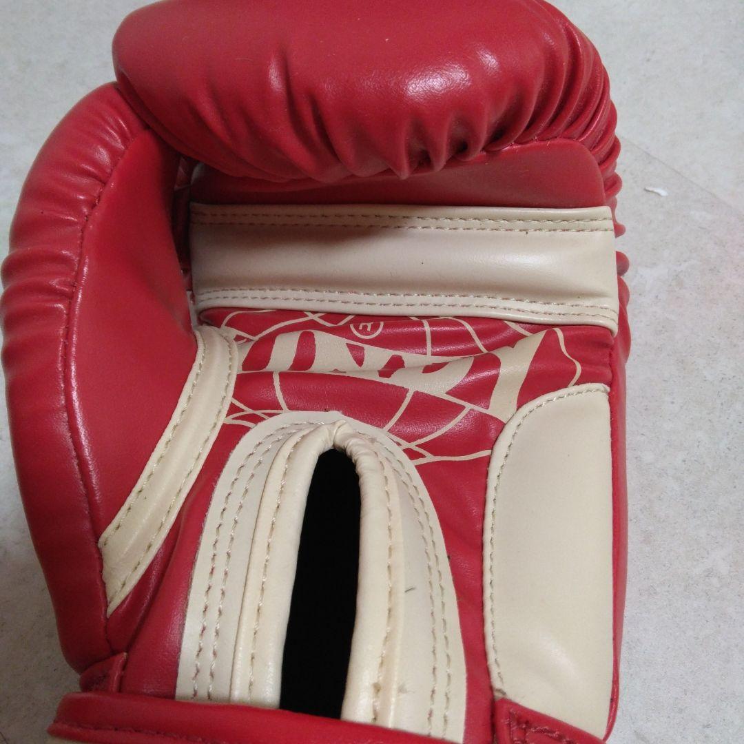 WINDY グローブ 8oz とレガースLサイズ 赤のセット