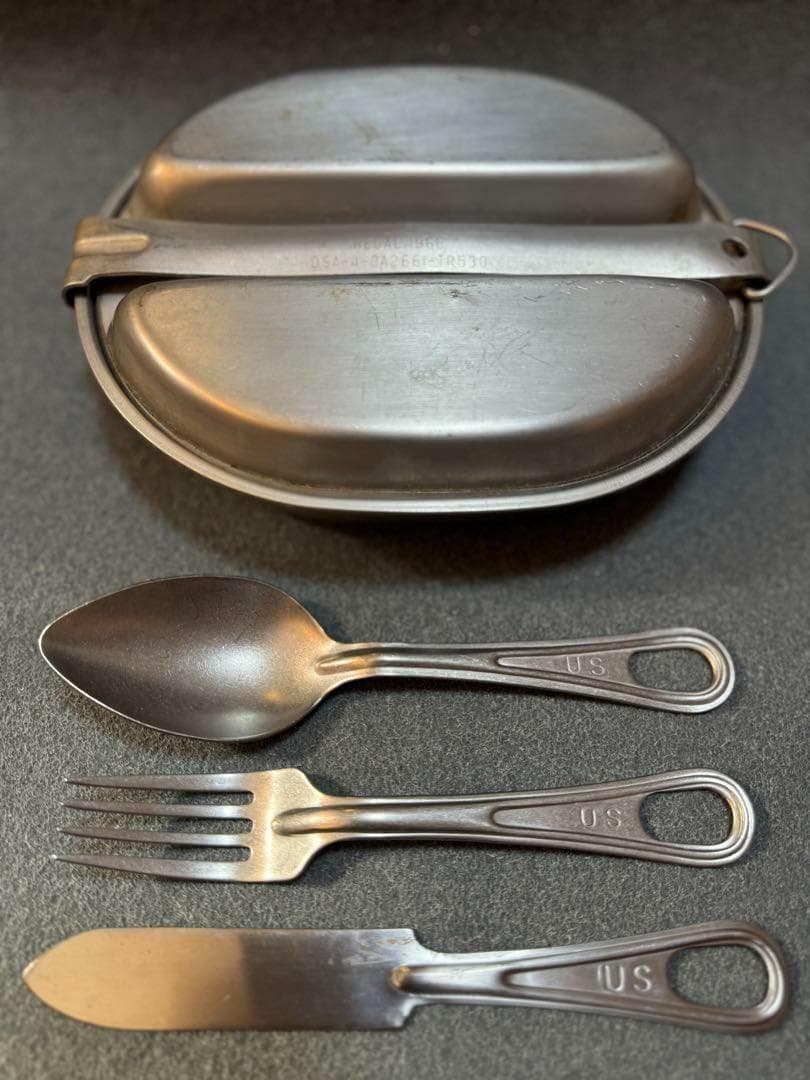米軍 実物 USEDメスキット 1966年 +カトラリー