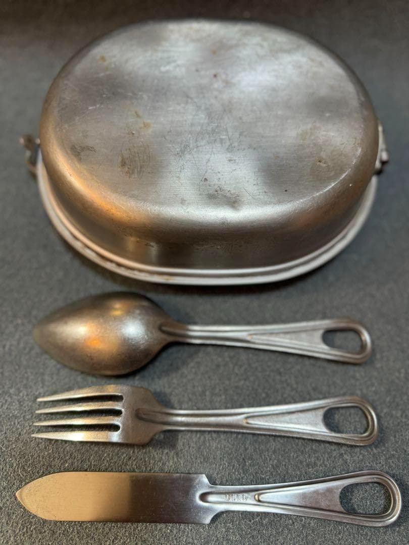 米軍 実物 USEDメスキット 1966年 +カトラリー