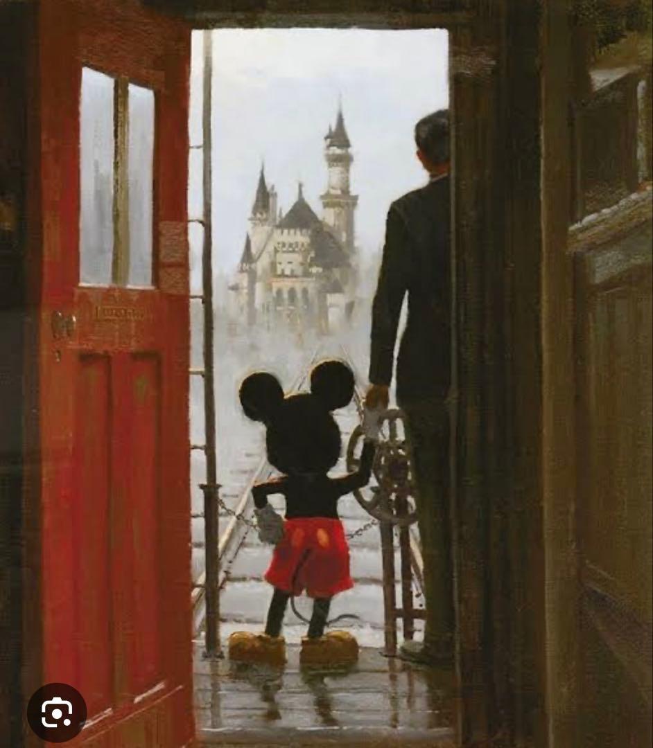 s*n様 【希少・真作】ミッキー＆ウォルト・ディズニー　ディズニー公認アート