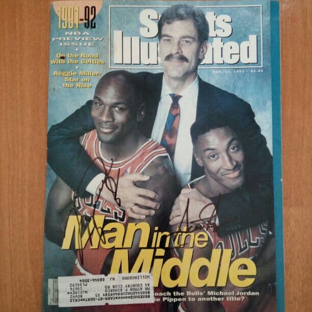 ビンテージ　ジョーダン、ピッペン、直筆サイン　鑑定書付き！！