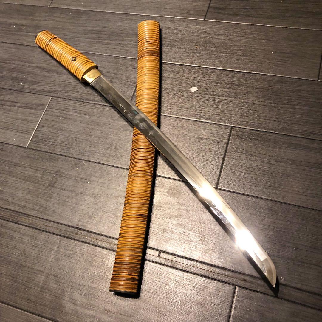 高級美術居合刀剣　籐巻造り　高級居合刀　小太刀　脇差　模造刀　名刀