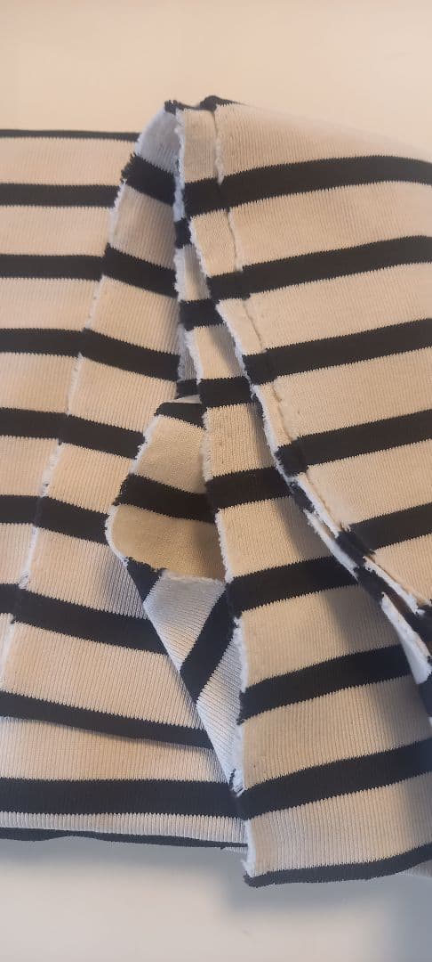 ボーダー袖の犬の服