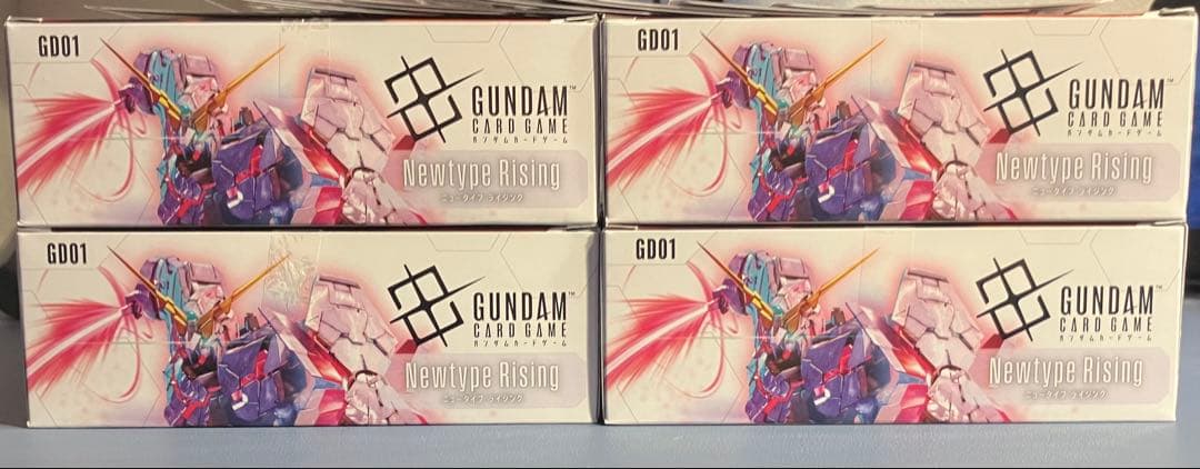 ガンダムカードゲームNewtype Rising 4BOX 新品未開封　プロモ付