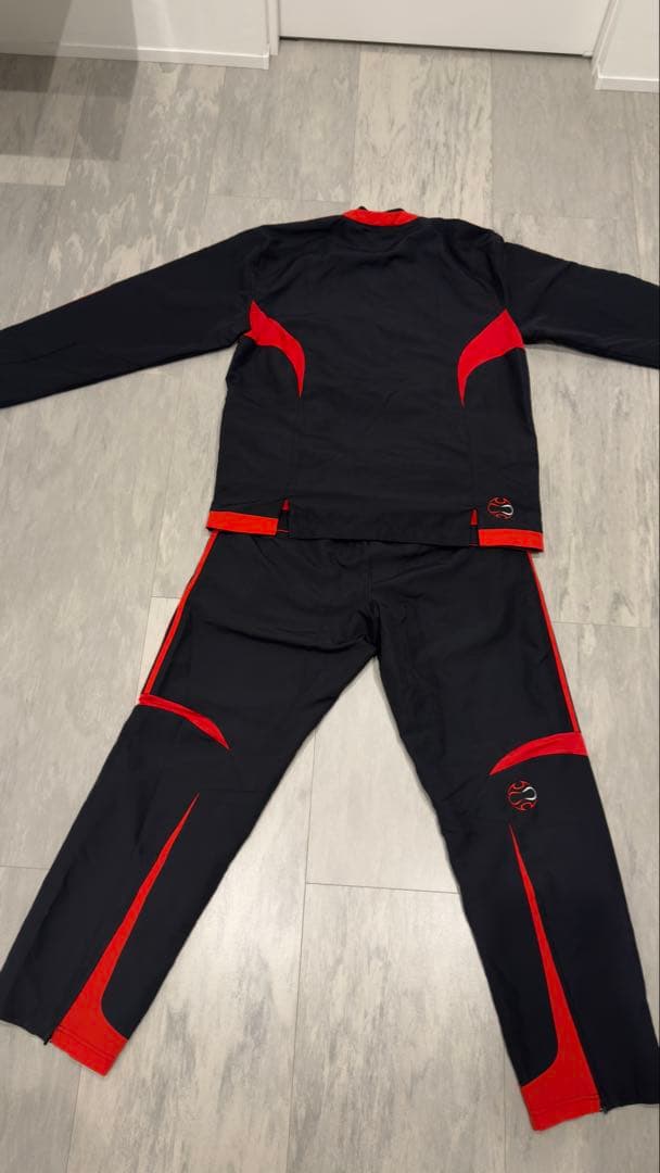 00's adidas製 ACミラン ナイロンジャケット メンズXL上下