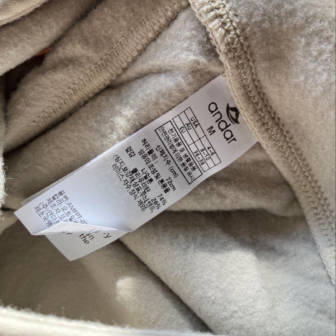 チャコ★andar Airywin セミ裏起毛ワイドレギンス ショートＭ