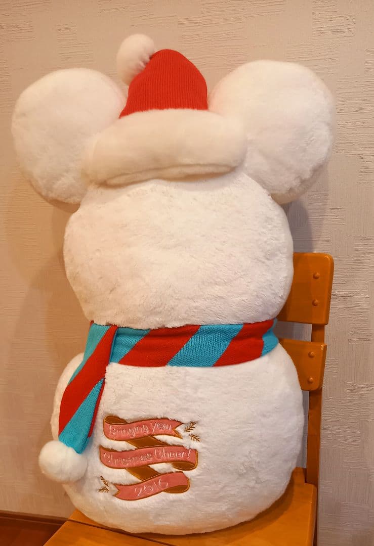 ディズニー　ミッキー　スノーマンぬいぐるみ　スノースノー　特大　おまけ付き♡