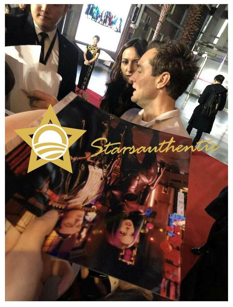 直筆サイン入り写真 ジュード・ロウ キャプテン・マーベル SA鑑定済