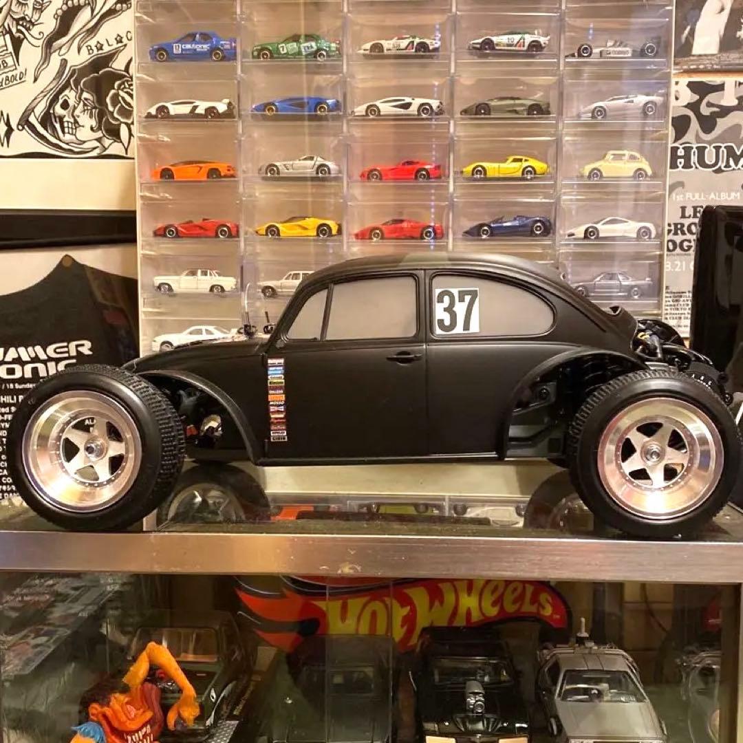 ほぼ新品　爆速マッドバンVEメカ×タミヤDT-03 ビートルボディ　リポBT付属