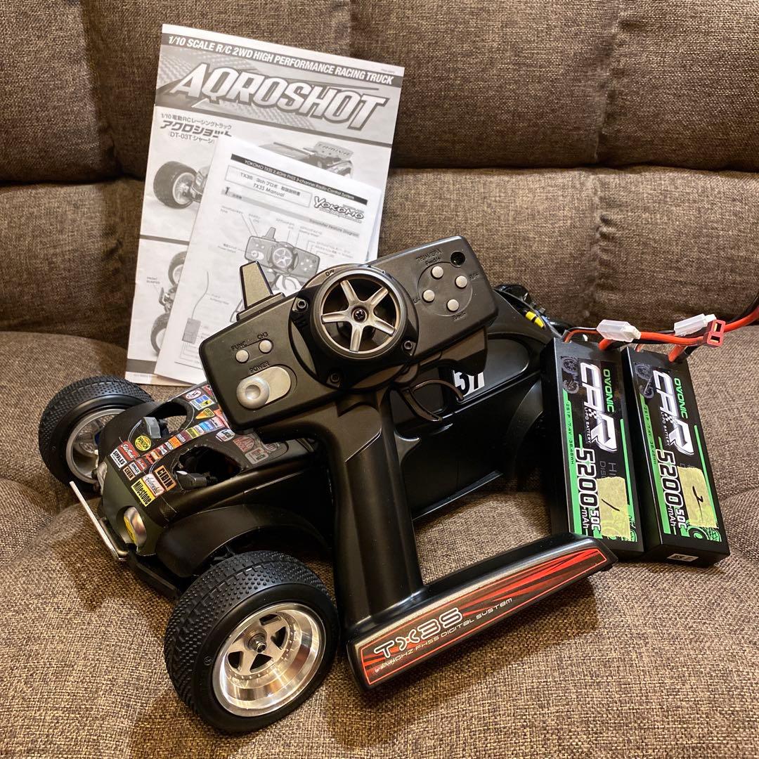 ほぼ新品　爆速マッドバンVEメカ×タミヤDT-03 ビートルボディ　リポBT付属