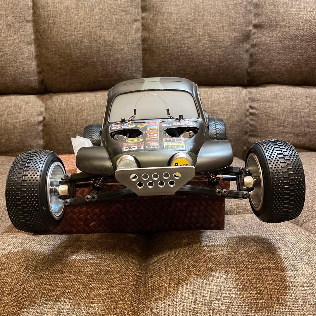 ほぼ新品　爆速マッドバンVEメカ×タミヤDT-03 ビートルボディ　リポBT付属