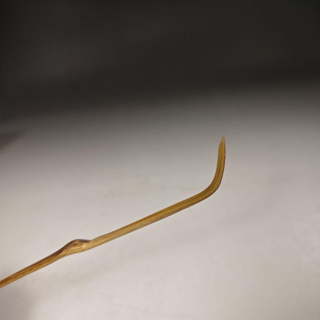 ウ277 茶杓『大徳寺　立花大亀　極箱　銘　寿峯』『竹工師　前田長好斎　下削』