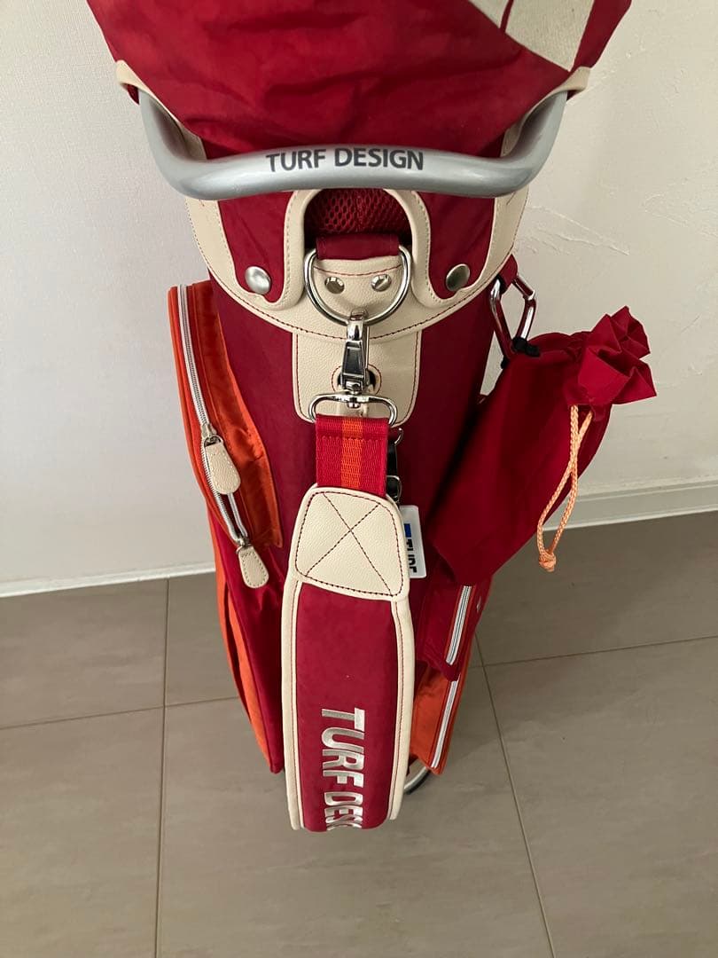 K*S様 TURF DESIGN キャディバッグ 赤オレンジ