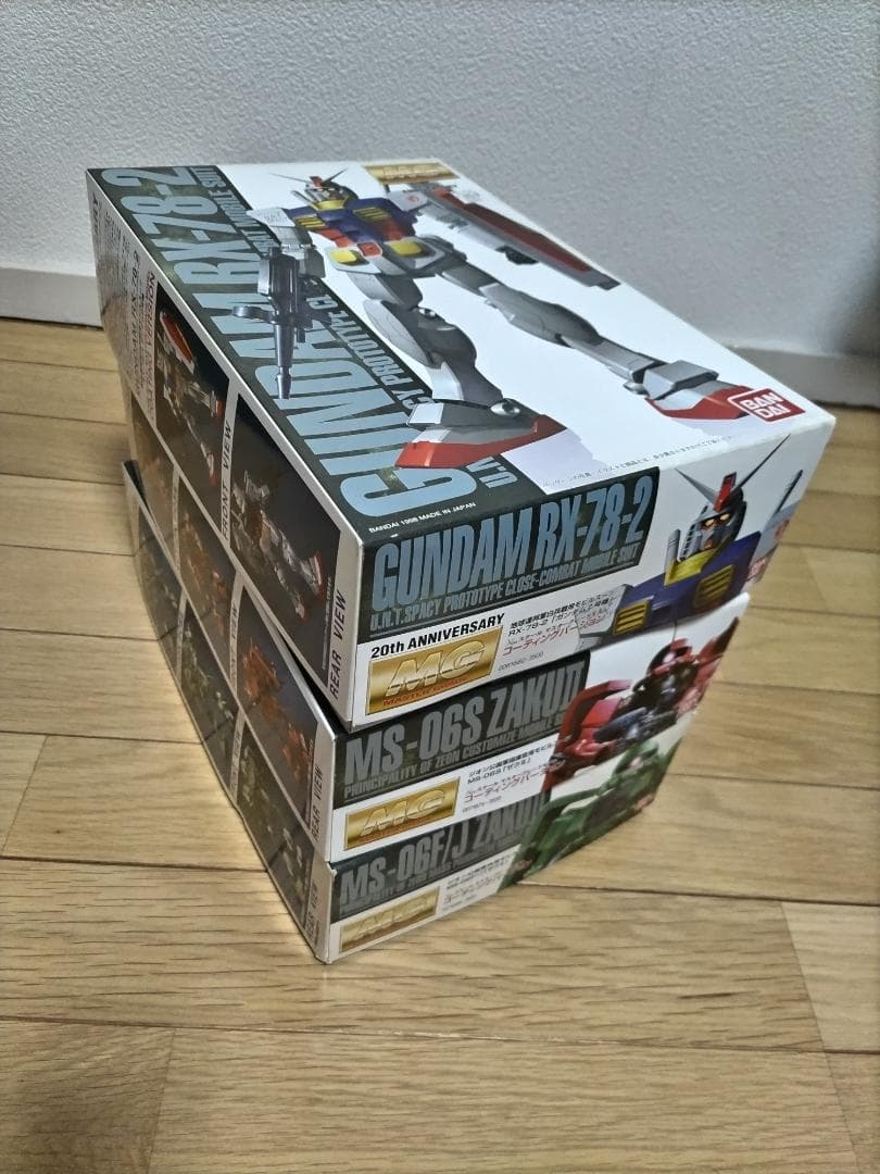 MGガンプラコーティングバージョン3点セット未組立品