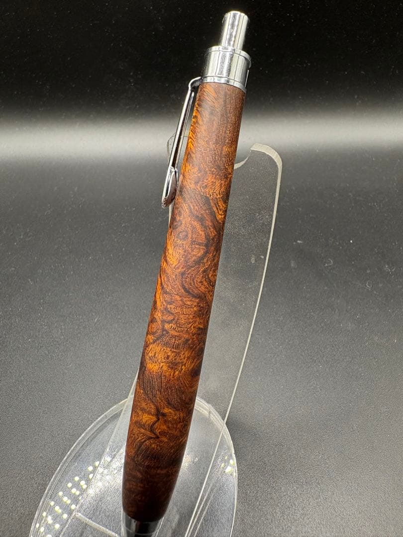 484極上　デザートアイアンウッド　瘤杢　木軸シャーペン　ボールペン