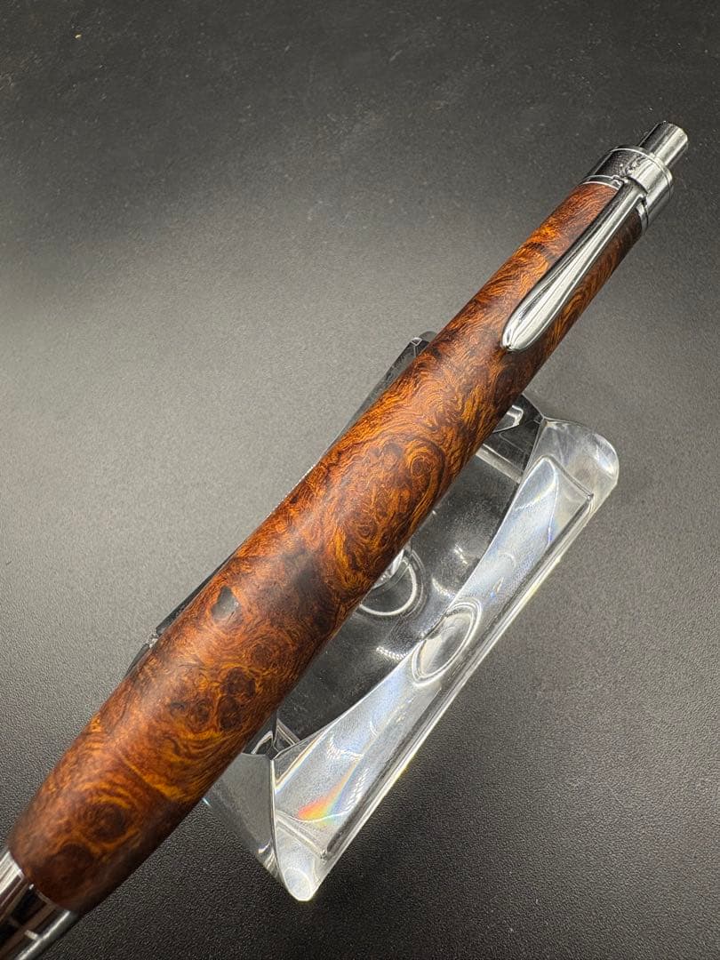 484極上　デザートアイアンウッド　瘤杢　木軸シャーペン　ボールペン