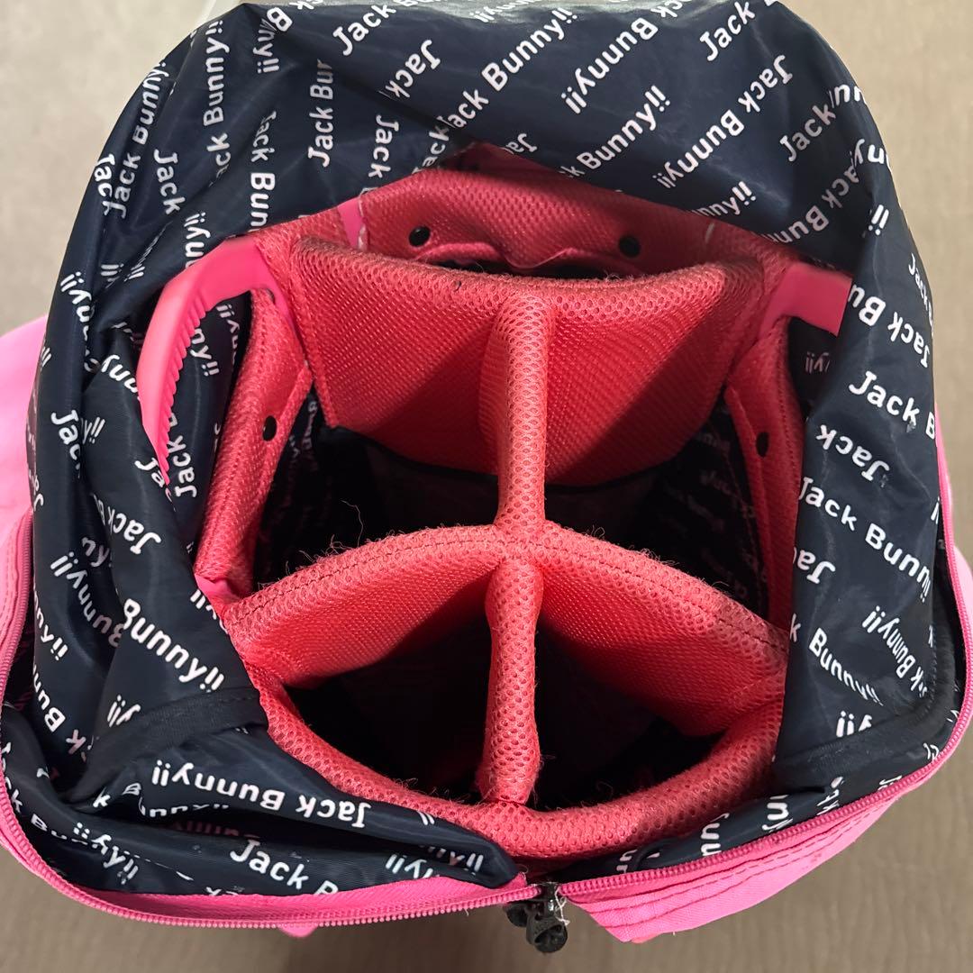 JACK BUNNY ピンク キャディバッグ　中古