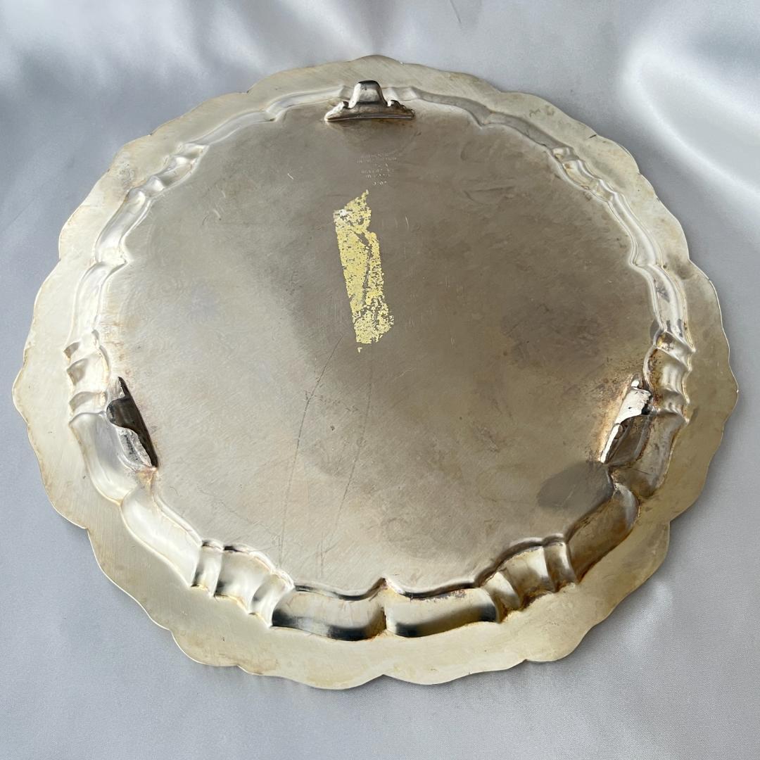 【POOLE】サルヴァ / ギャラリートレー【シルバープレート】31cm