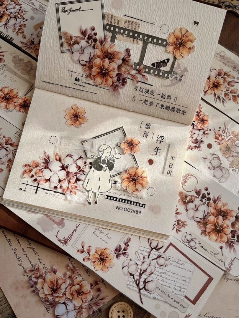 壹洱原创《木棉》海外マスキングテープ　マステ 【1559】