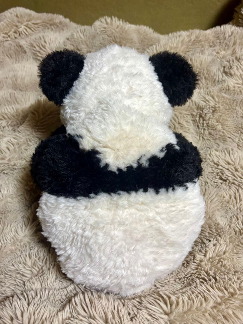 コロっとことり　リアル赤ちゃんパンダ編みぐるみバッグ