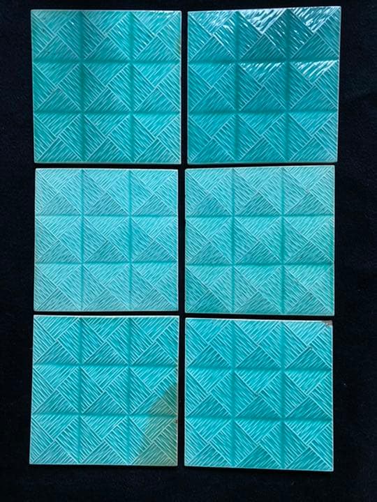 佐治タイル15枚 マジョリカタイル 明治～昭和初期 大正ロマン