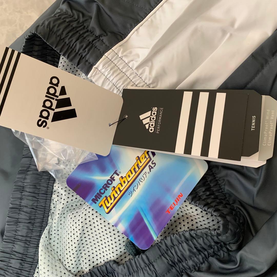 adidas メンズ 中綿ナイロンパンツ M グレー 新品・未使用