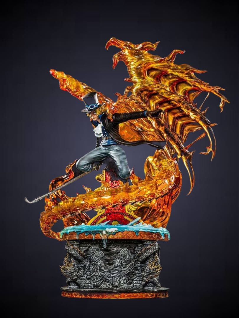 【新品】値下げ‼️ワンピース サボ メラメラ フィギュア 革命軍 ガレージキット