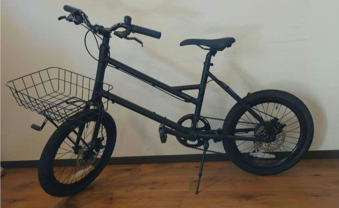 ☆RITEWAY ミニベロ ブラック バスケット付き/美品☆手渡し限定金額