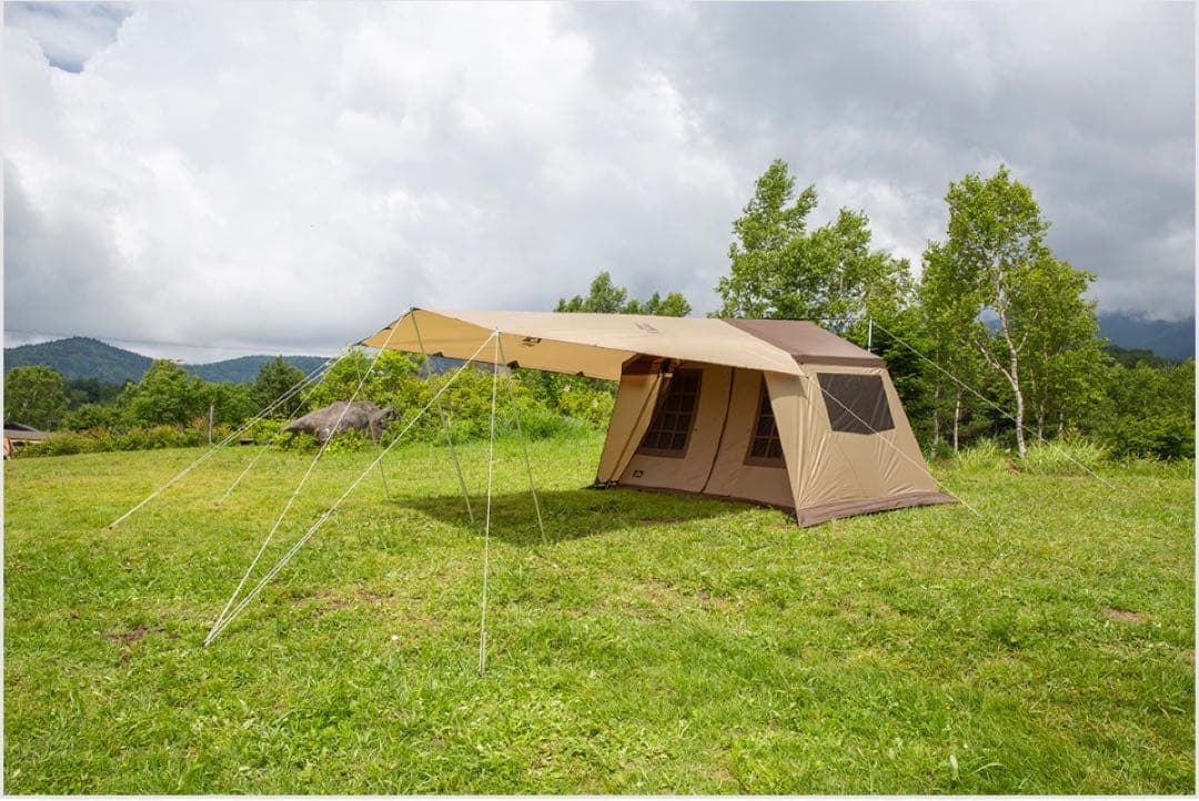 ogawaシステムタープレクタ 350cm x 295cm 張り綱ペグハンマー付