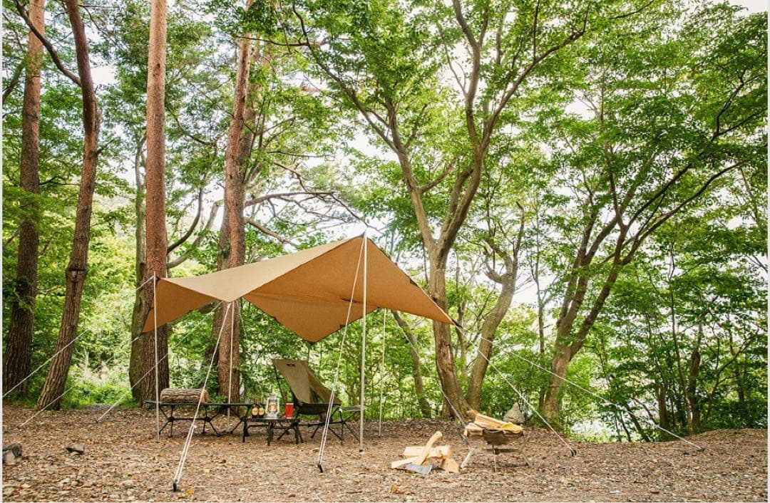 ogawaシステムタープレクタ 350cm x 295cm 張り綱ペグハンマー付