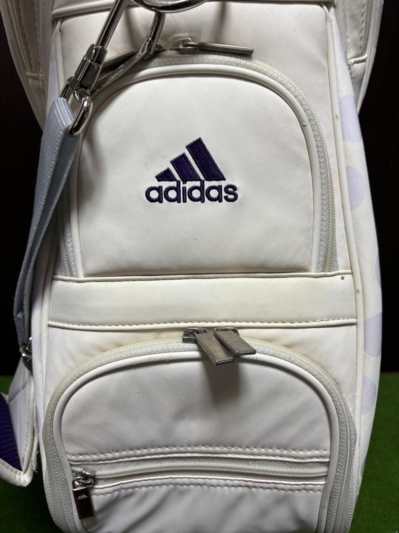 【最終値下げ】adidasレディースキャディバッグ ホワイト おまけつき