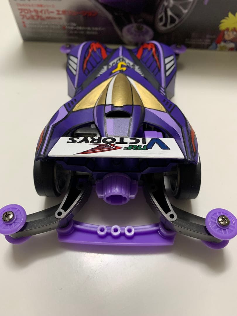 ミニ四駆　プロトセイバーエボリューション　EVO 二次元塗装　アニメ風　全塗装