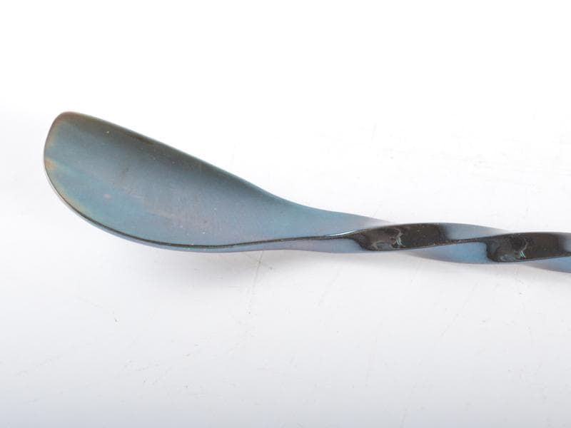 人間国宝　金工家　奥山峰石作　鍛金　マドラー　共箱　V　R4614