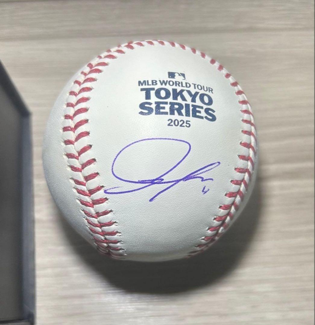 MLB TOKYO SERIES 2025 サイン入り公式野球　佐々木朗希