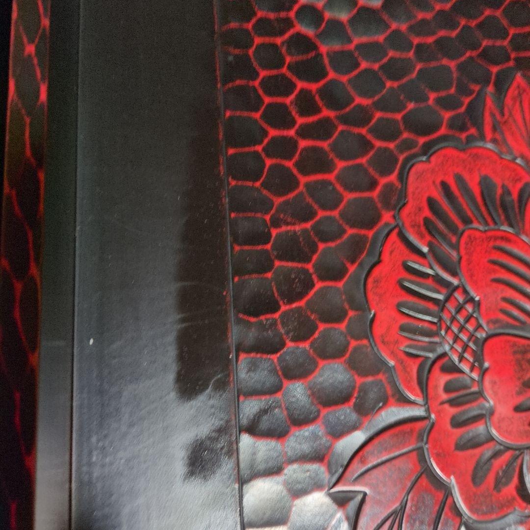 鎌倉彫 乱れ箱 入れ子 伝統工芸品　漆塗り