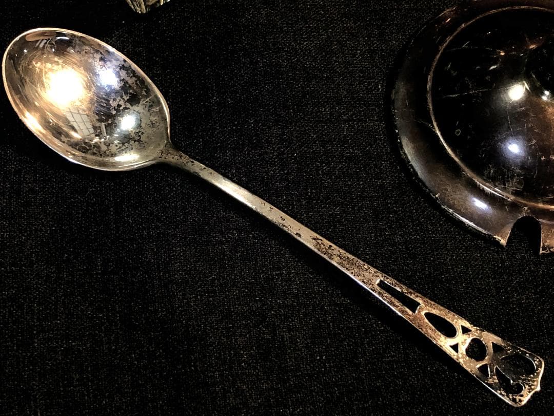 【 スターリングシルバー・ジャムポット 】　20世紀前期　ウェブスター社