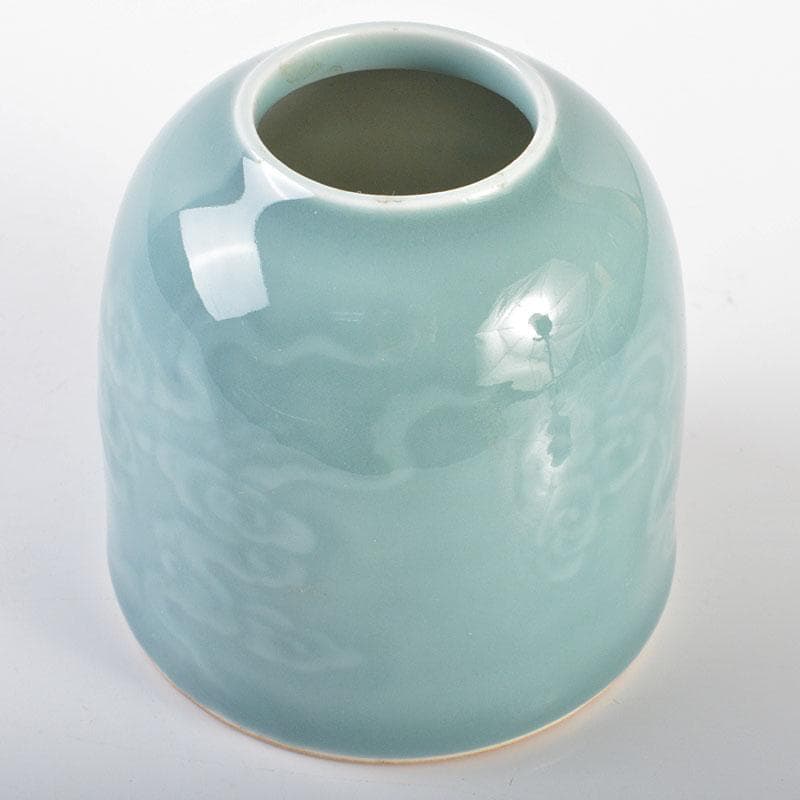 中国　大清乾隆年製　龍泉窯青磁　水孟　小壷　N　R6956E