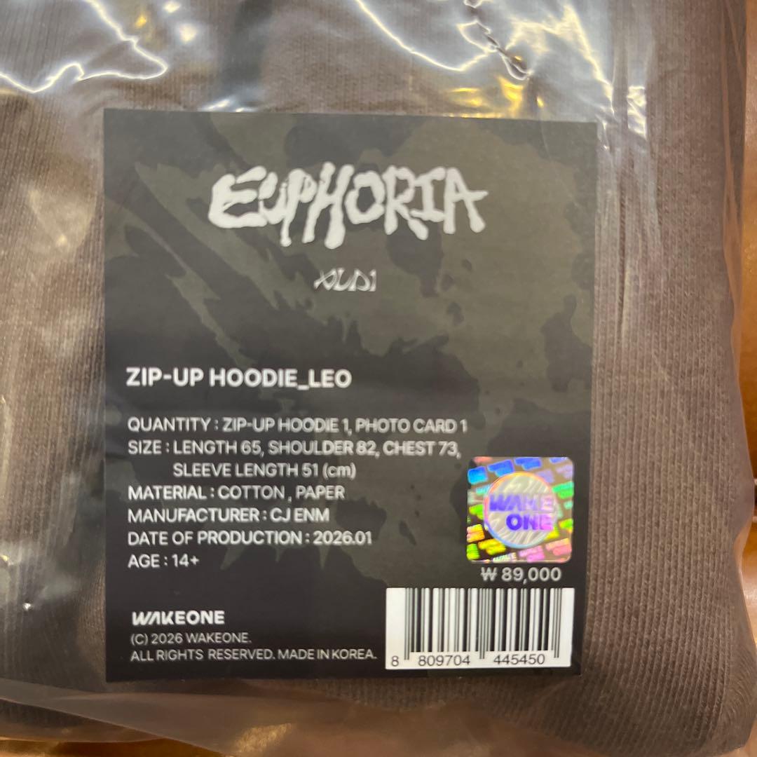ald1 EUPHORIA ZIP-UP フーディ　イリオ　ald1