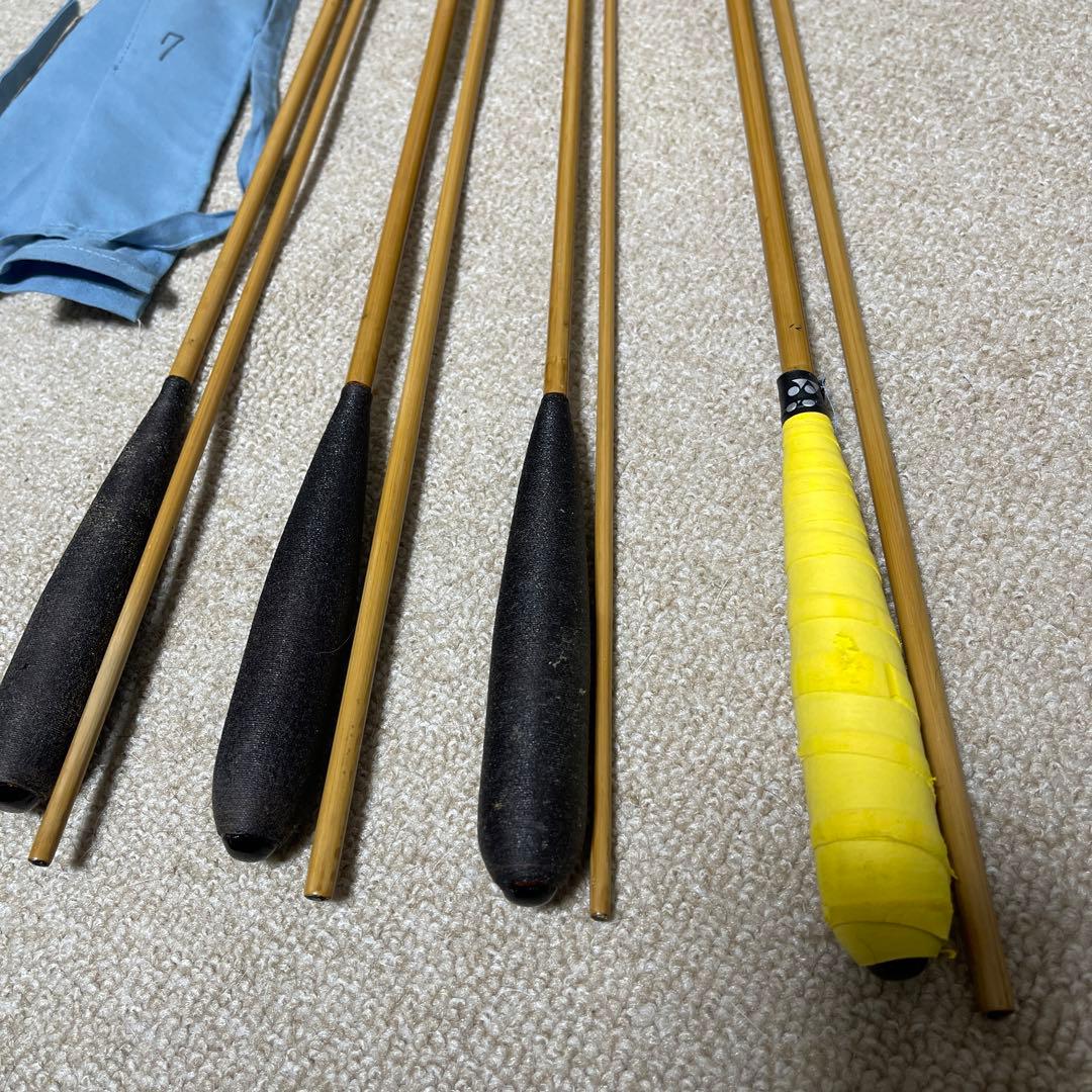 ヘラブナ竿細身カーポン竿 7尺、 8尺、10尺、12尺の揃い4セット