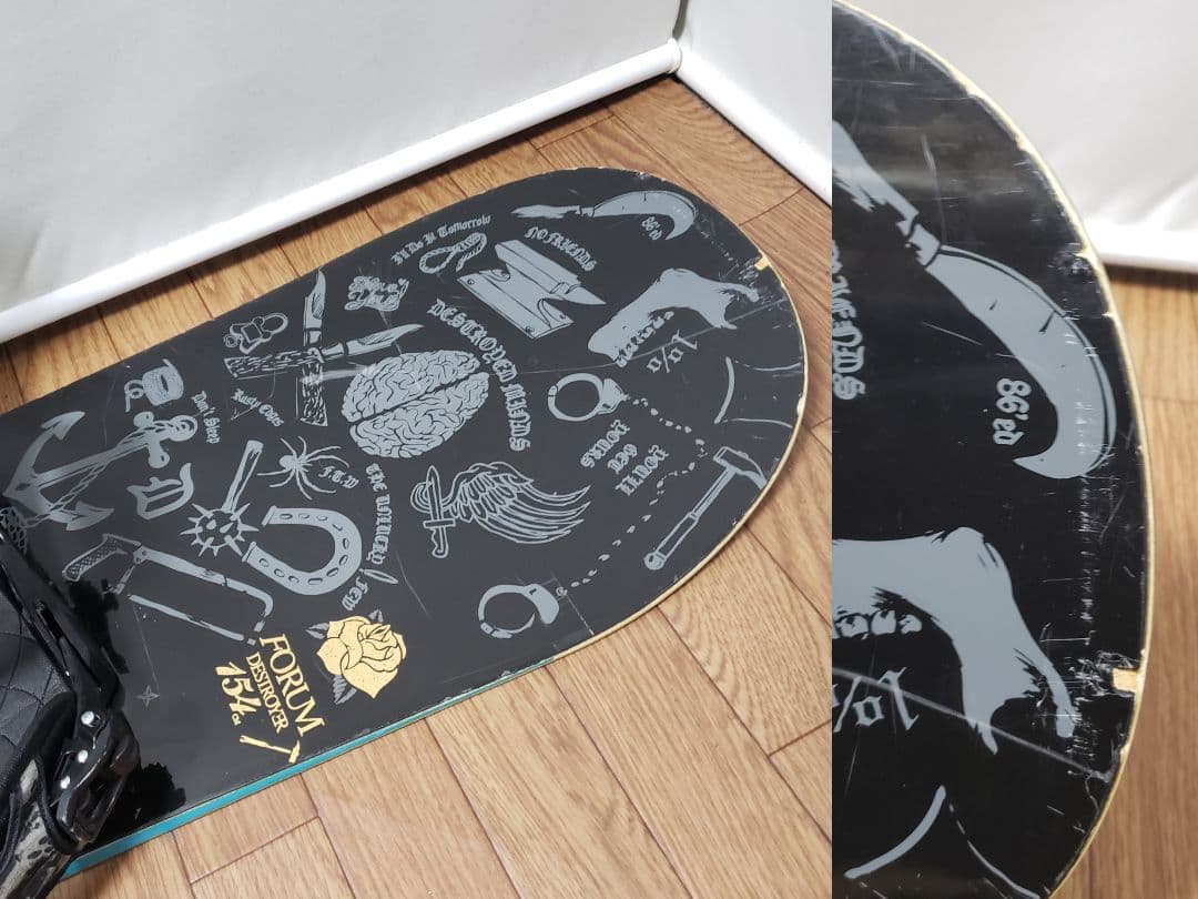 専用 FORUM SALOMON 154cm スノーボードセット