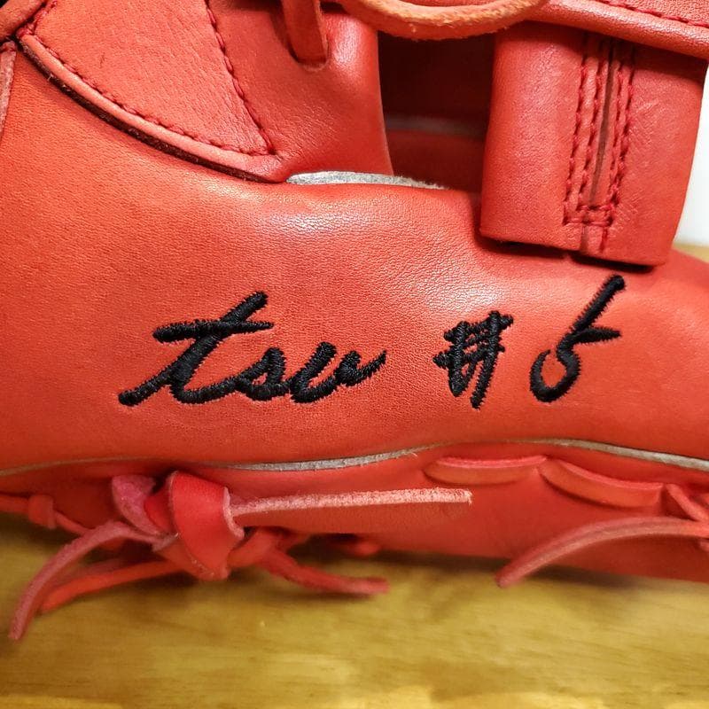 デサント 日本製 新庄剛志モデル シルエットデザイン 外野用 軟式グローブ