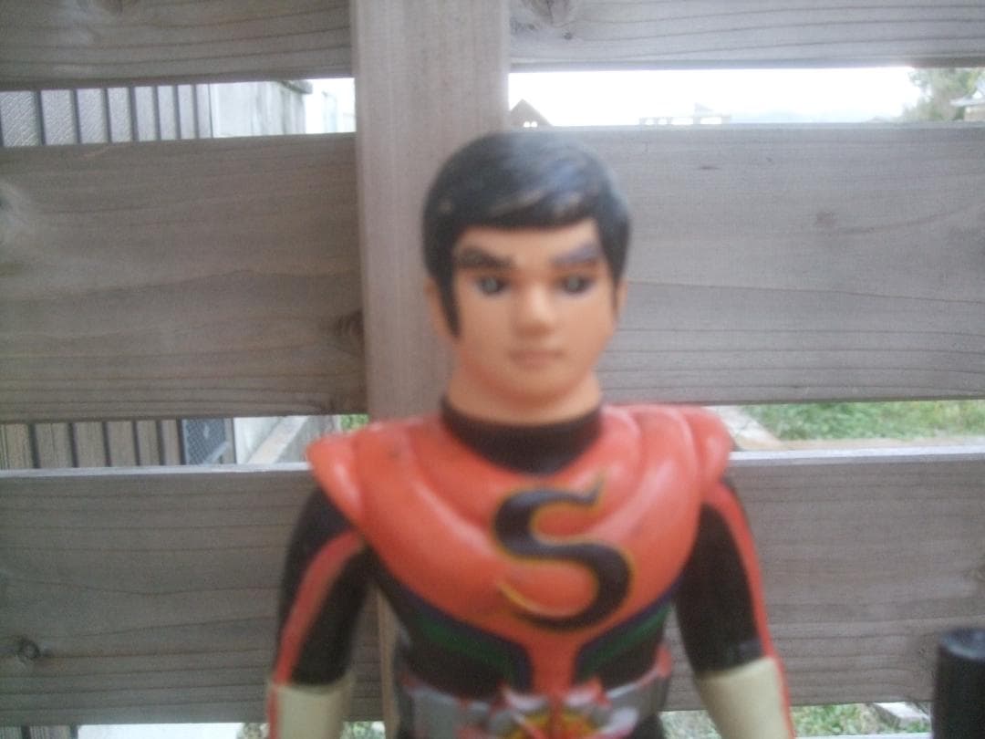 当時物★旧バンダイ・仮面ライダーストロンガー★ソフビ