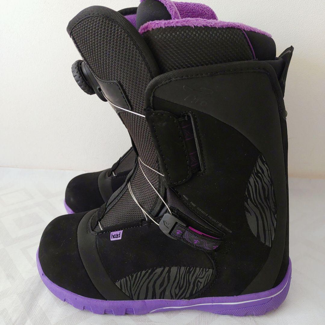 【美品】　HEAD two BOA 25㎝　スノーボードブーツ　レディース