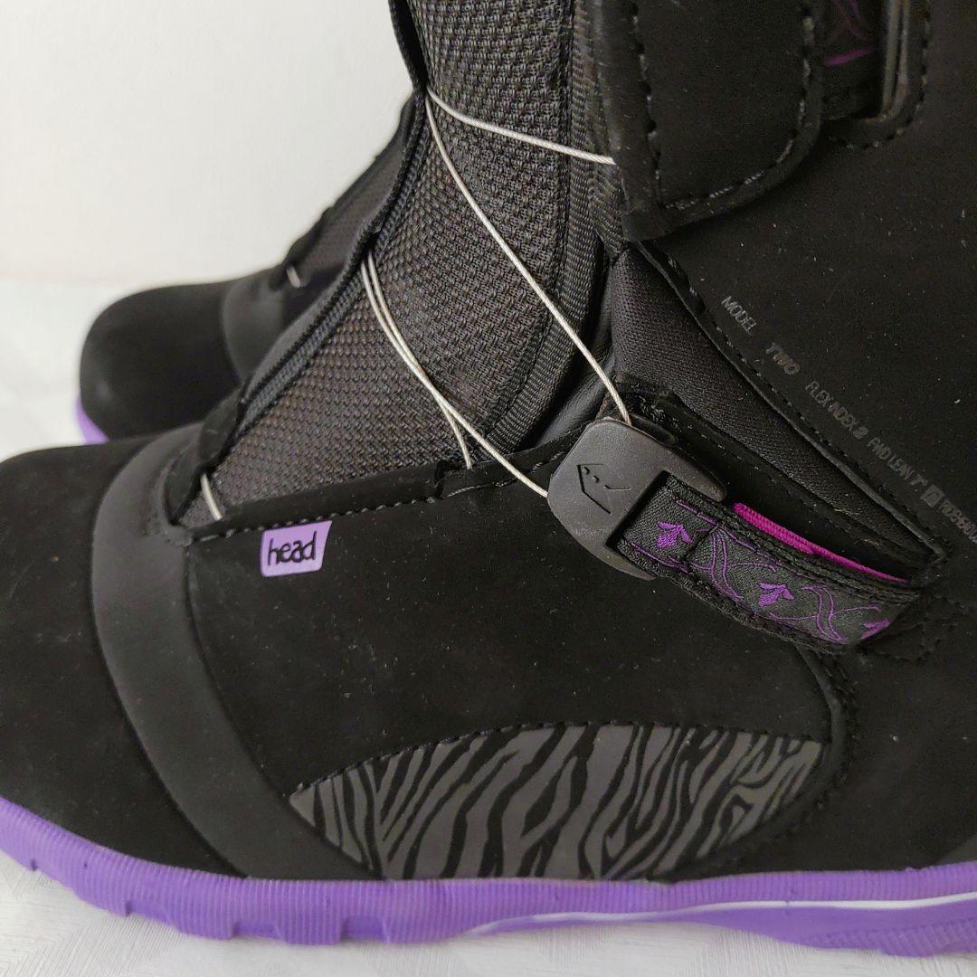 【美品】　HEAD two BOA 25㎝　スノーボードブーツ　レディース