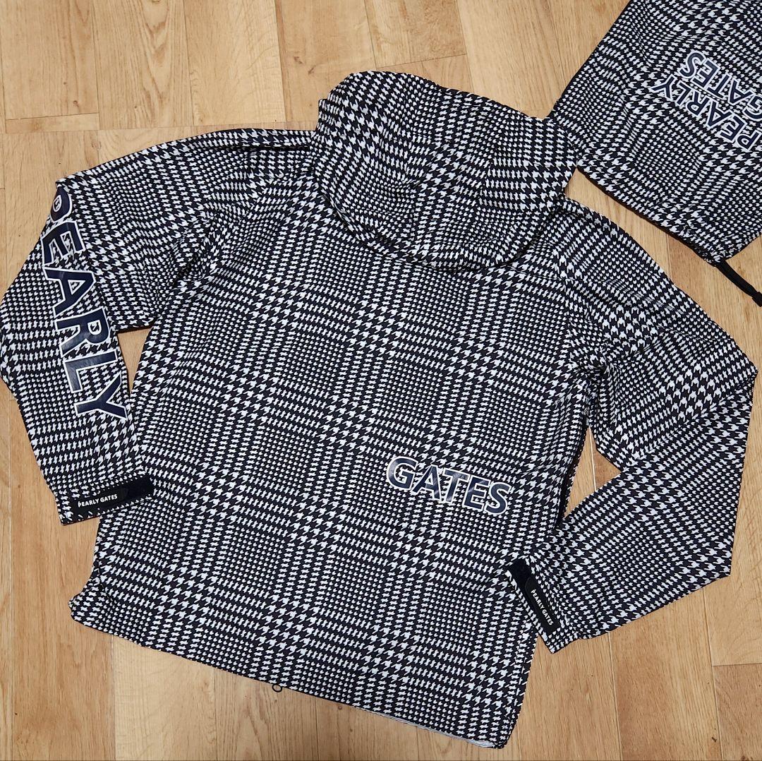 新品　パーリーゲイツ　メンズ　レインウエア　上下セットアップ　千鳥柄　サイズ5