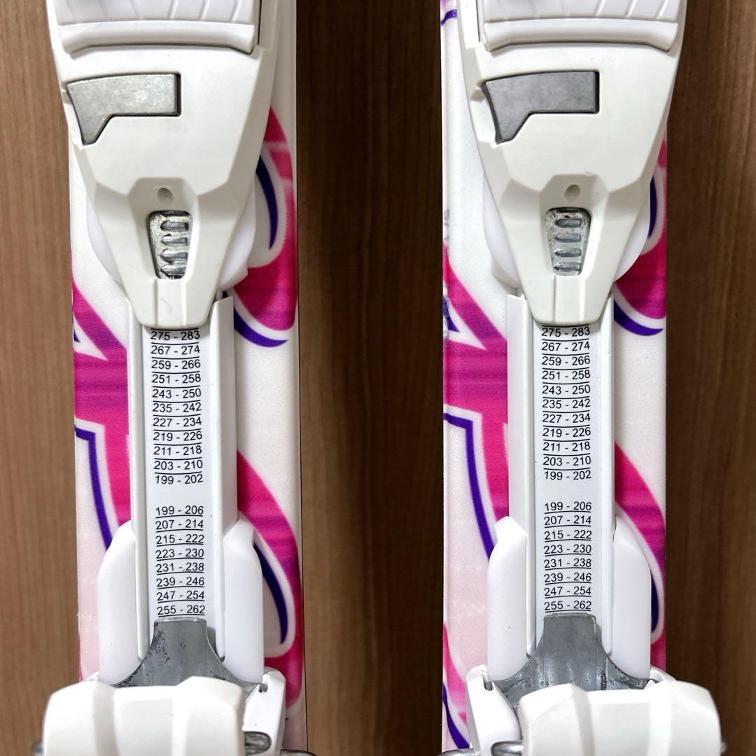 HART ジュニアスキー 117cmビンディング ストック 3点セット 女の子