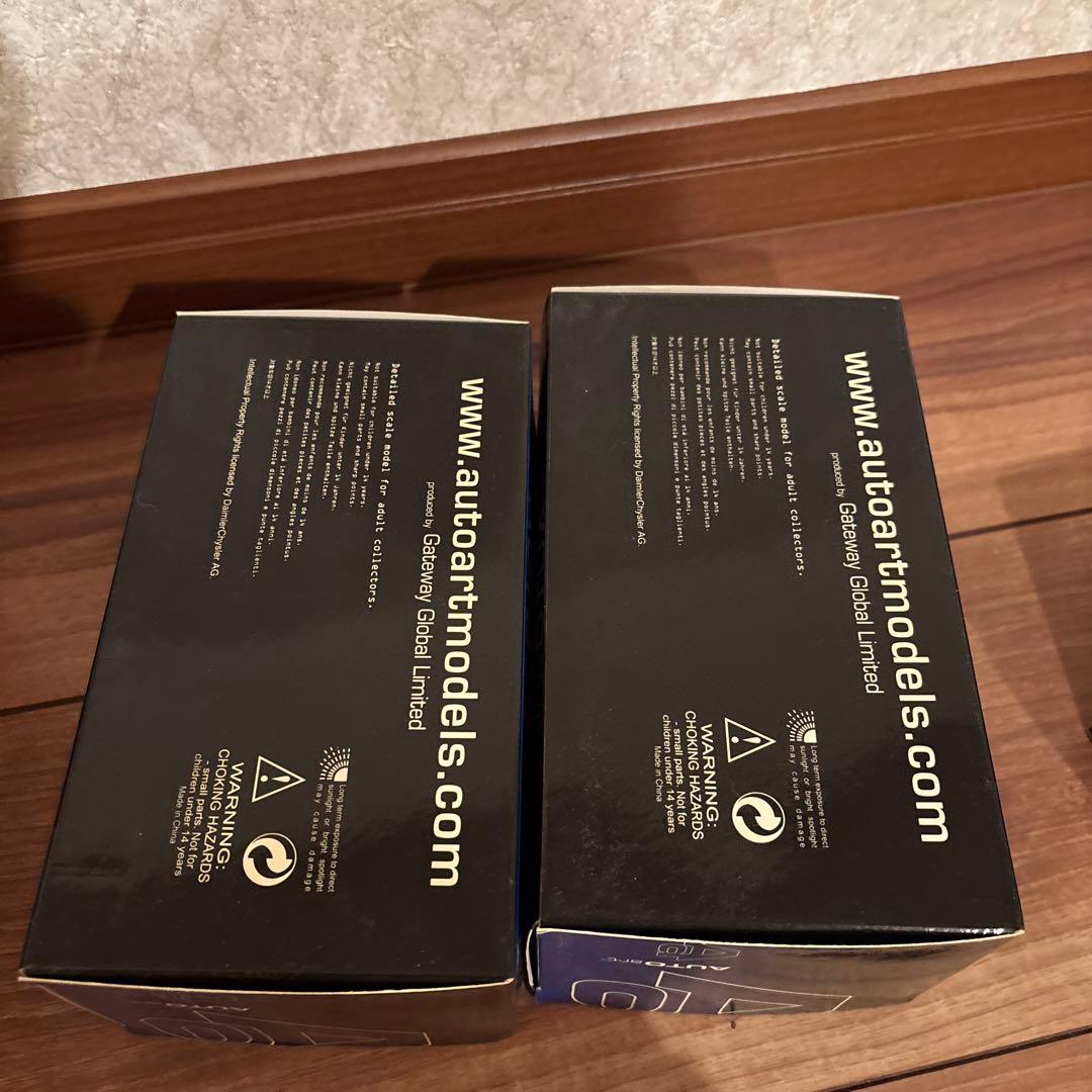 AUTOart メルセデスベンツ Typ600 1/43 ブラック シルバー2台