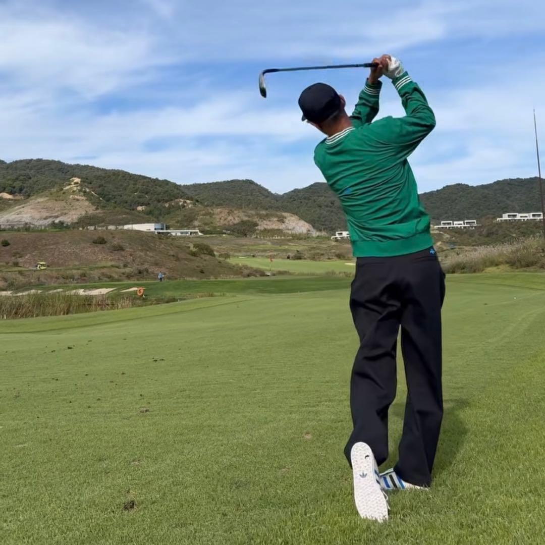 アディダス ゴルフ ローリング リンクス 88 チノ パンツ 黒 ウェア